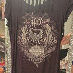 Harley-Davidson Purple Graphic Top